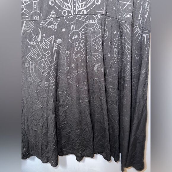 Killstar Womens Black Covenant Skater Dress Size Medium EUC witchy gothic grunge - Picture 5 of 10